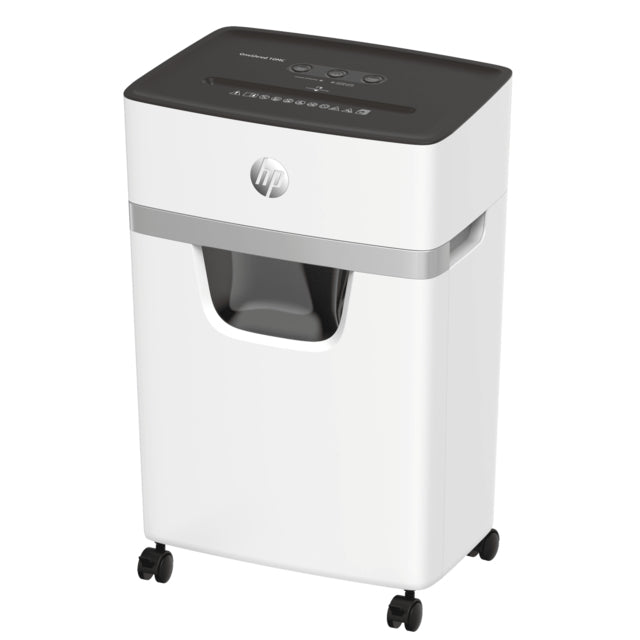 HP OneShred 10MC – Aktenvernichter, DIN P-5, Mikroschnitt 2 × 15 mm, 10 Blatt, 20 l