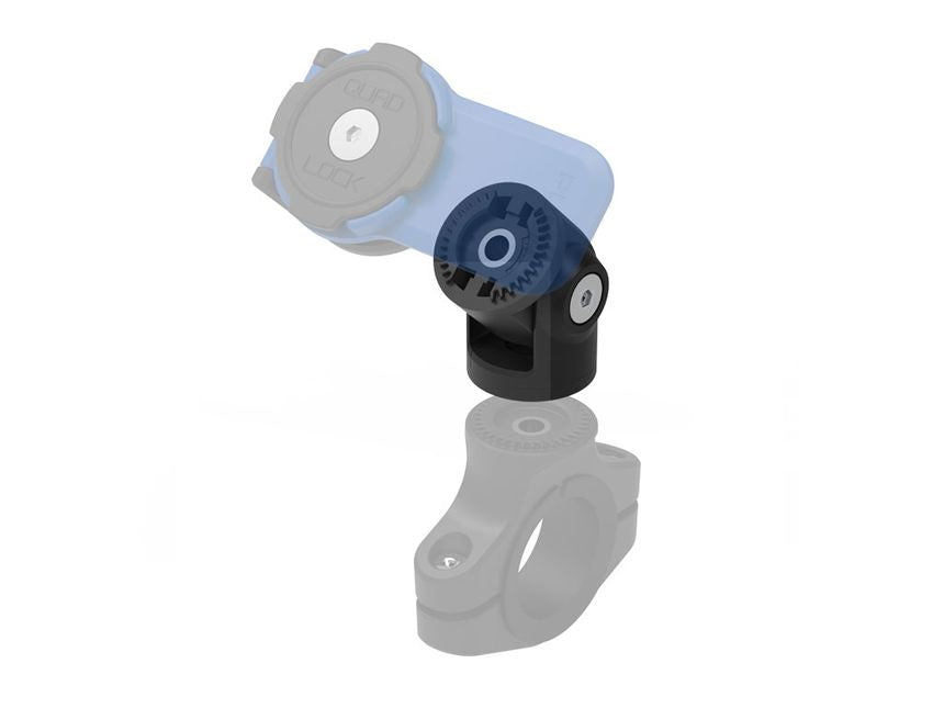 Quad Lock Knuckle Adapter – Fahrrad-/Motorrad-Halterung – Lenker, verstellbarer Neigungswinkel – Schwarz