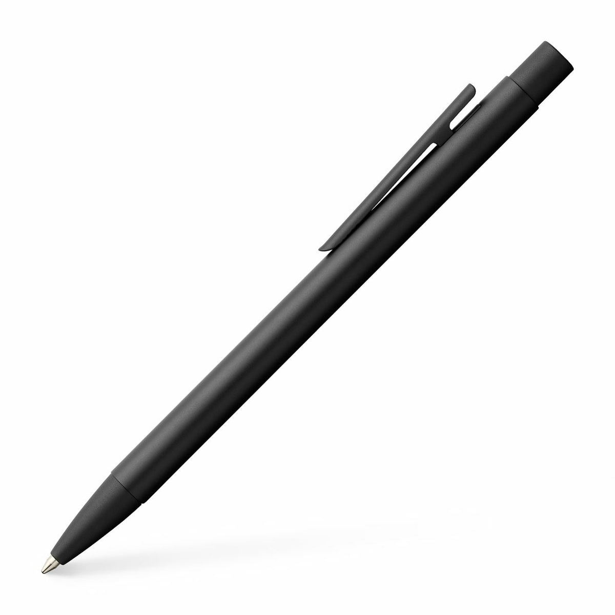 Faber-Castell NEO Slim Metall Kugelschreiber – Schwarz, Druck, nachfüllbar, 1er Pack