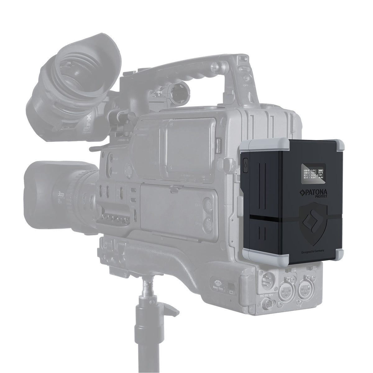 PATONA V99-PD100 V-Mount Akku – 99 Wh, 14,54 V, USB-C, USB-A, D-Tap, 2× DC-out – für Universal