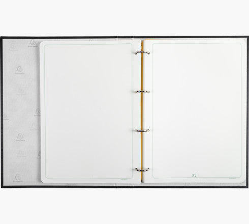 Exacompta 539E – 4-Ring-Ordner, goldgeprägt, matt