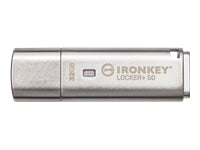 Kingston Technology Kingston IronKey Locker+ 50 USB-Stick – 32 GB, USB 3.2, AES 256-Bit-Verschlüsselung