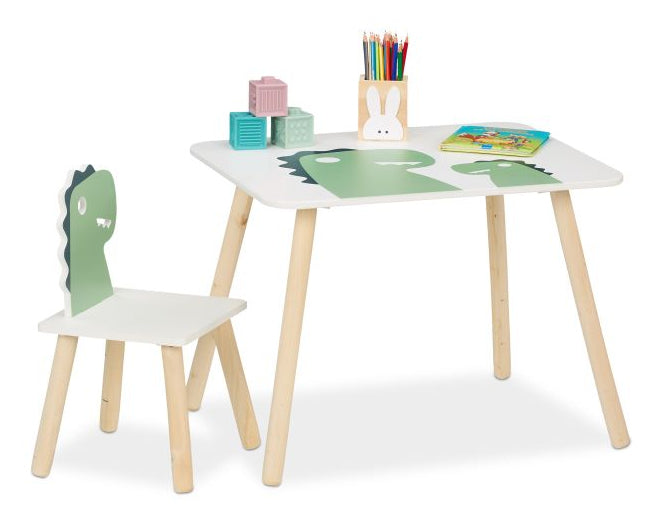 Relaxdays Kinderstuhl 10051025 – 25 × 25 × 47 cm – Spanplatte & Kiefernholz – Mehrfarbig