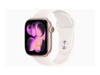 Apple Watch S11 – Smartwatch – 42 mm, GPS, OLED, 50 m, Roségold, Bandgrösse S/M, Sportarmband