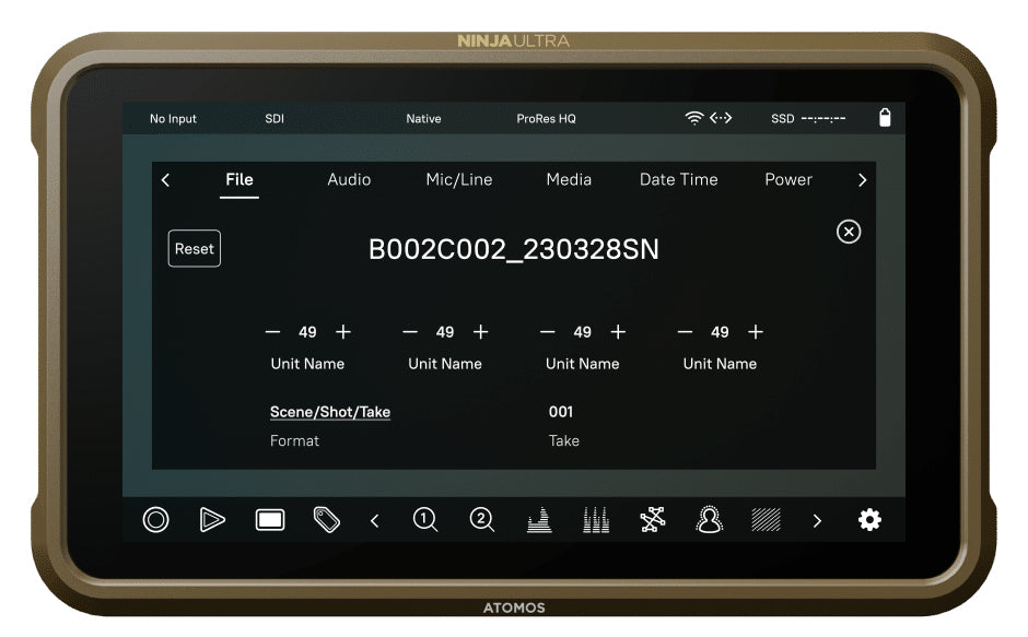 Atomos Ninja ULTRA Kameramonitor – 5,2" 1920 × 1080 – IPS Touch – 1000 cd/m²