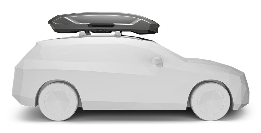 Thule Dachbox Motion 3 XXL – 600 l, bis 75 kg, 92 × 46 × 232 cm – Titan