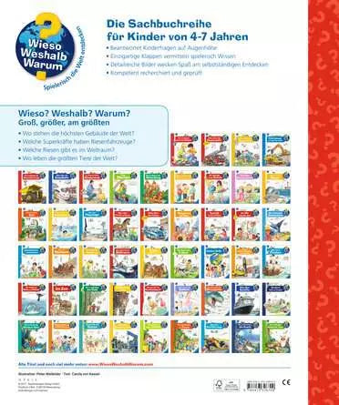 Ravensburger Buch – Wieso? Weshalb? Warum? Sonderband: Gross, grösser, am grössten, Spiralbindung, 16 Seiten, D
