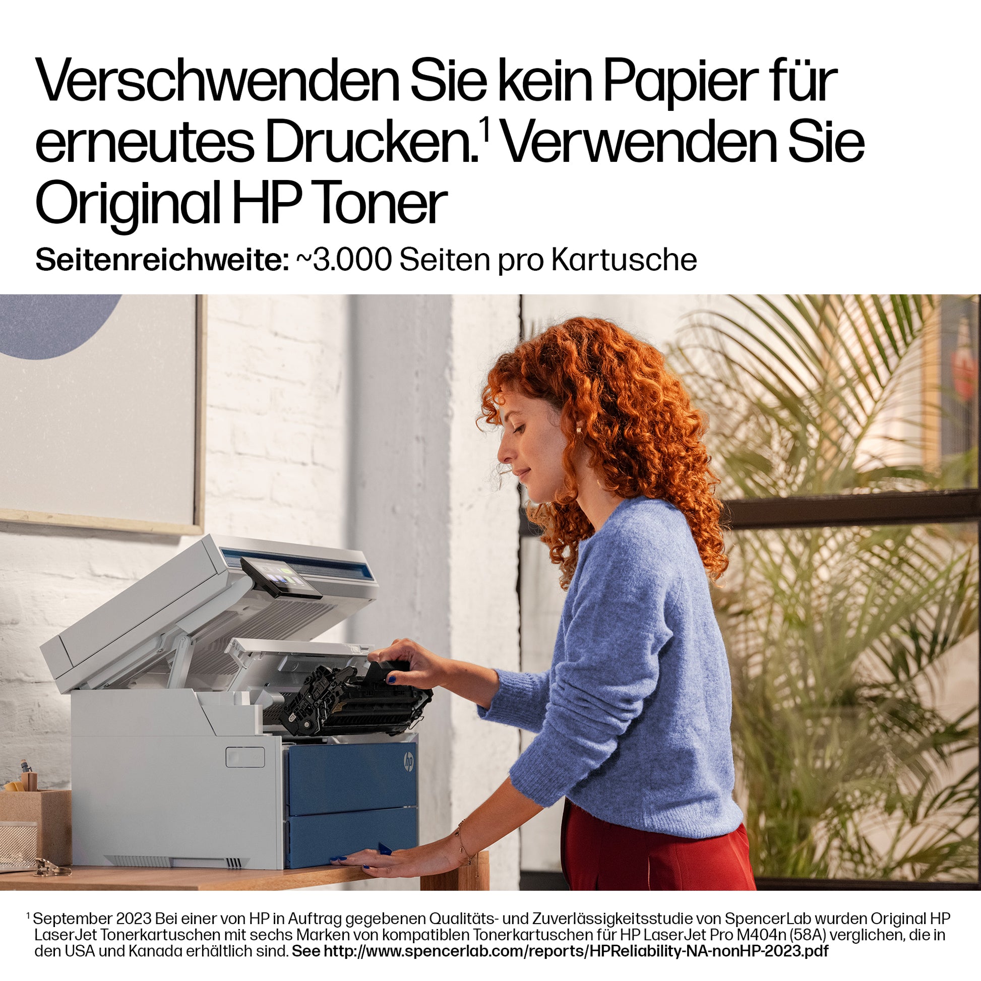 HP Laserjet Pro 4113Dwg Schwarz – SW Laser-Multifunktionsdrucker, A4, 3-in-1, Duplex, WLAN/LAN, Touchscreen