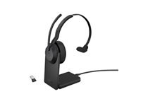 Jabra Evolve2 55 Link380a – Mono Headset – Bluetooth, ANC – Schwarz, für Microsoft Teams, bis 16 h Sprechzeit
