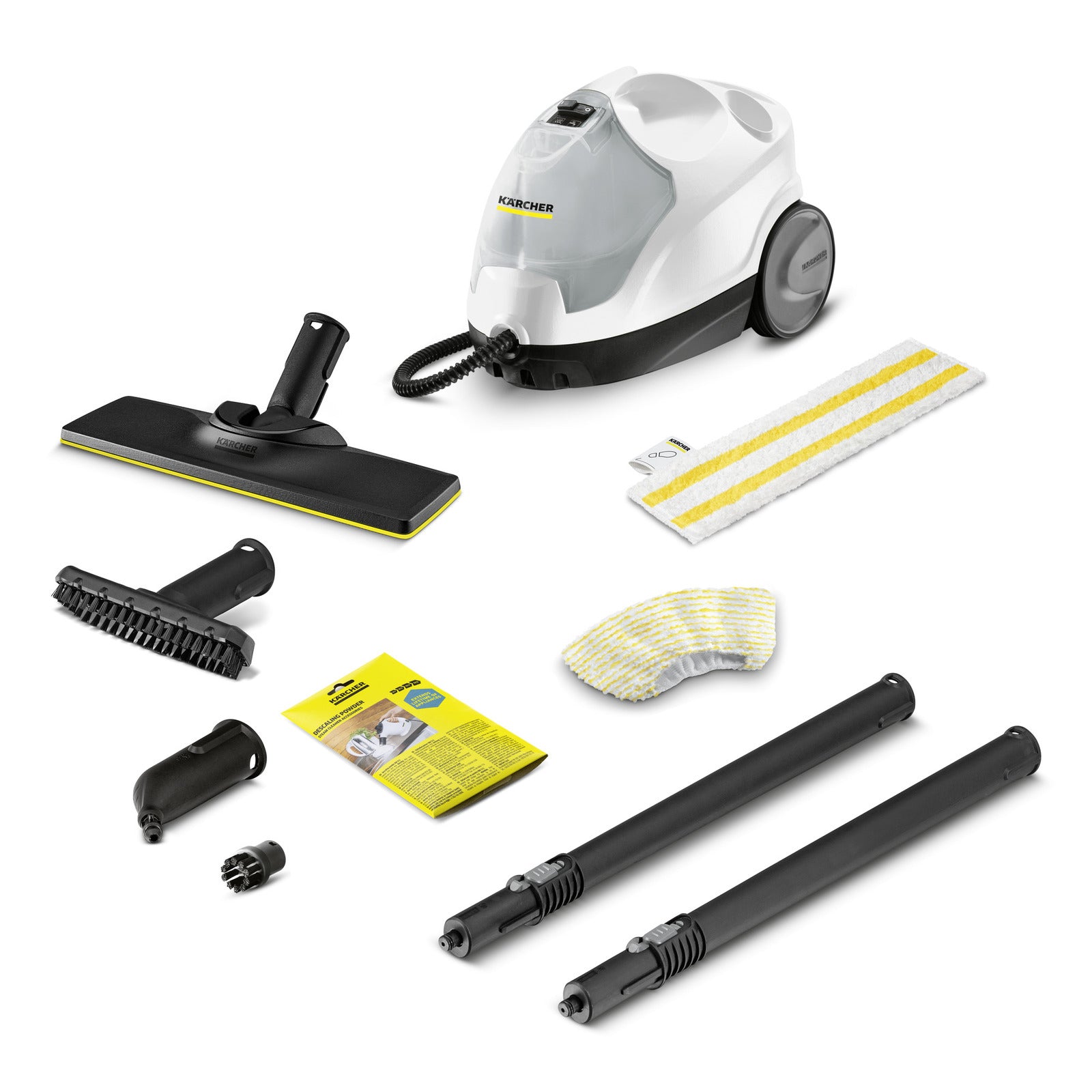 Kärcher Zylinder-Dampfreiniger SC 4 EasyFix – 0,8 l – weiss – 25,1 × 38,0 × 27,3 cm