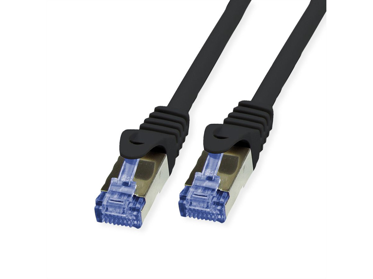 VALUE Outdoor-Patchkabel – Cat6a S/FTP, 30 m, Schwarz, RJ‑45