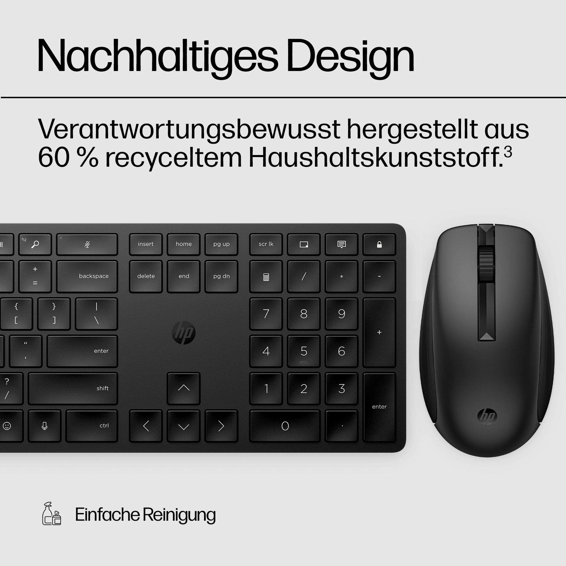 HP 650 – Tastatur, CH-Layout (DE-CH), Schwarz
