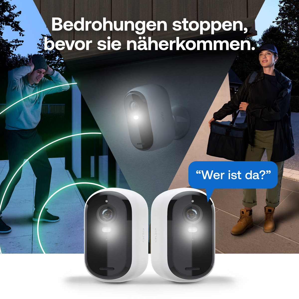 Arlo Essential E3 HD Sicherheitskamera – WLAN, USB, Nachtsicht