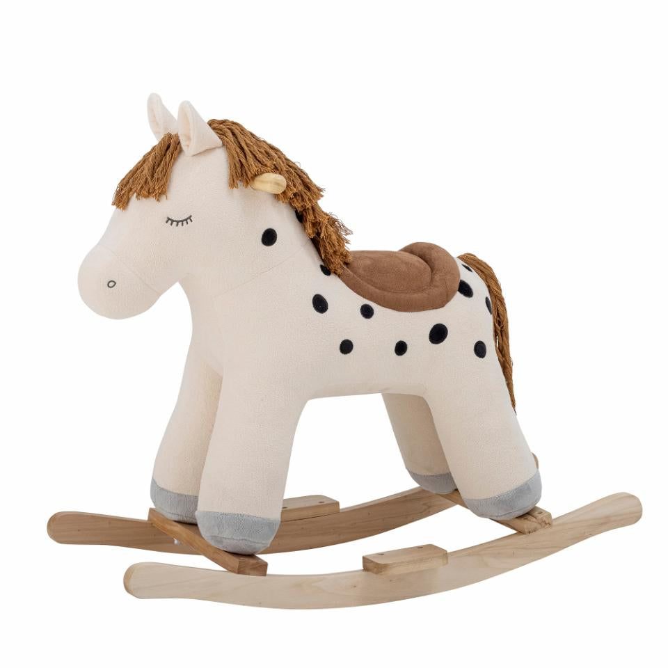 Bloomingville Plüschtier Pferd Merlen – 56 cm – weiss – ab 1 Jahr