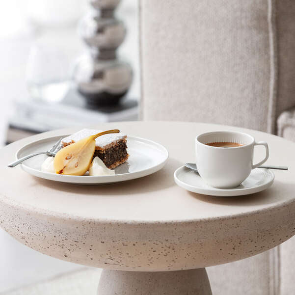 Villeroy & Boch Afina Untertasse – Porzellan, weiss, spülmaschinenbeständig, mikrowellengeeignet