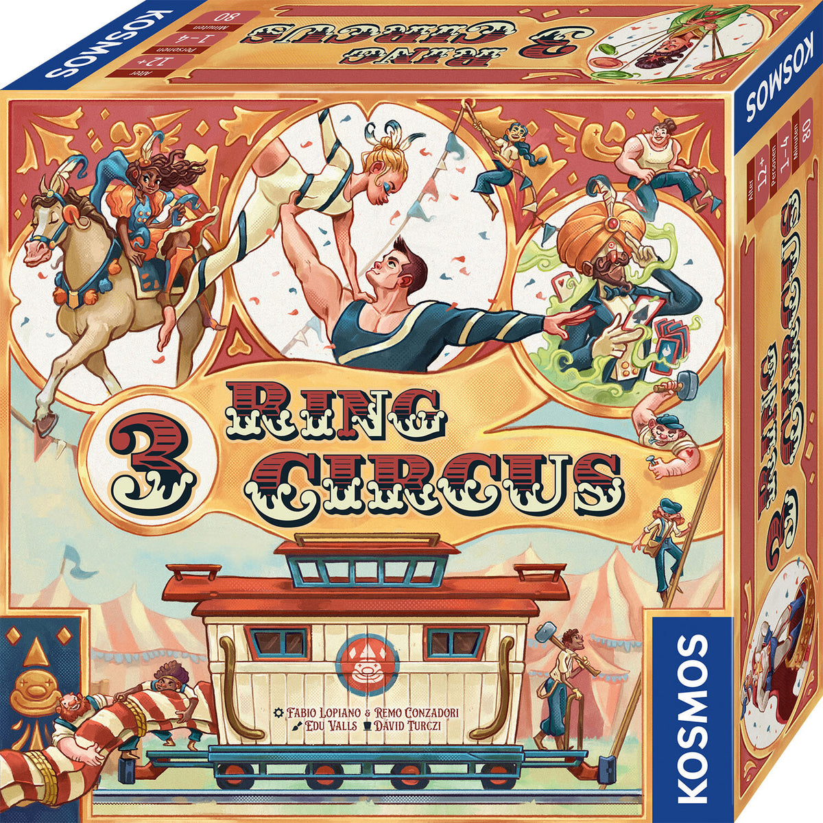 Kosmos 3 Ring Circus – Strategiespiel, 1–4 Spieler, ab 12 Jahren, 80 Min., DE