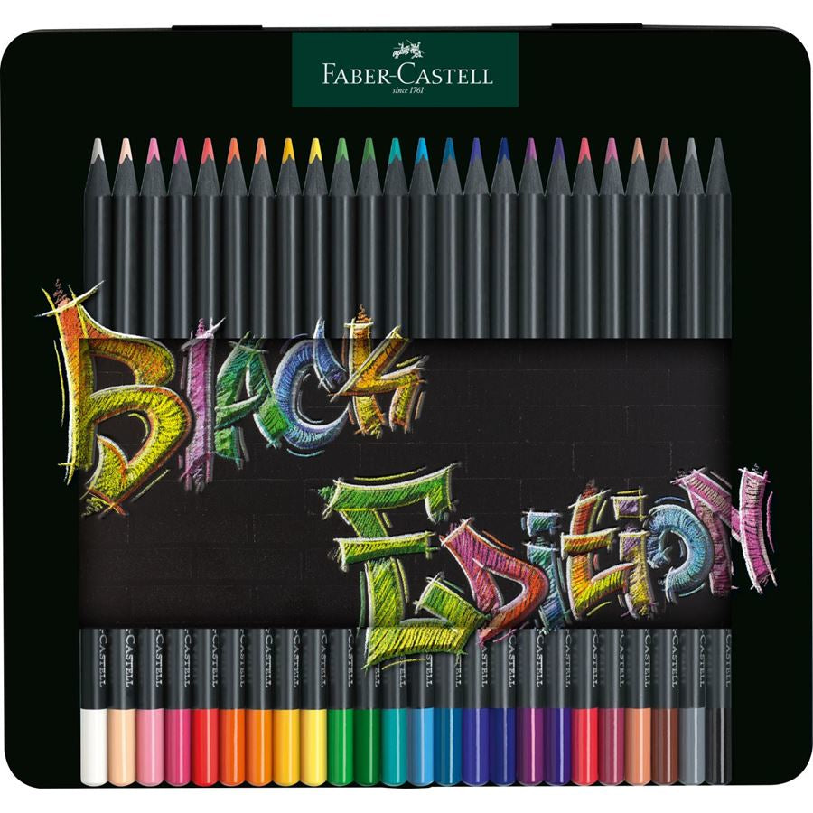 Faber-Castell Buntstifte Classic – 24 Farben, im Metalletui, Ø 3 mm, dreikantig, FSC