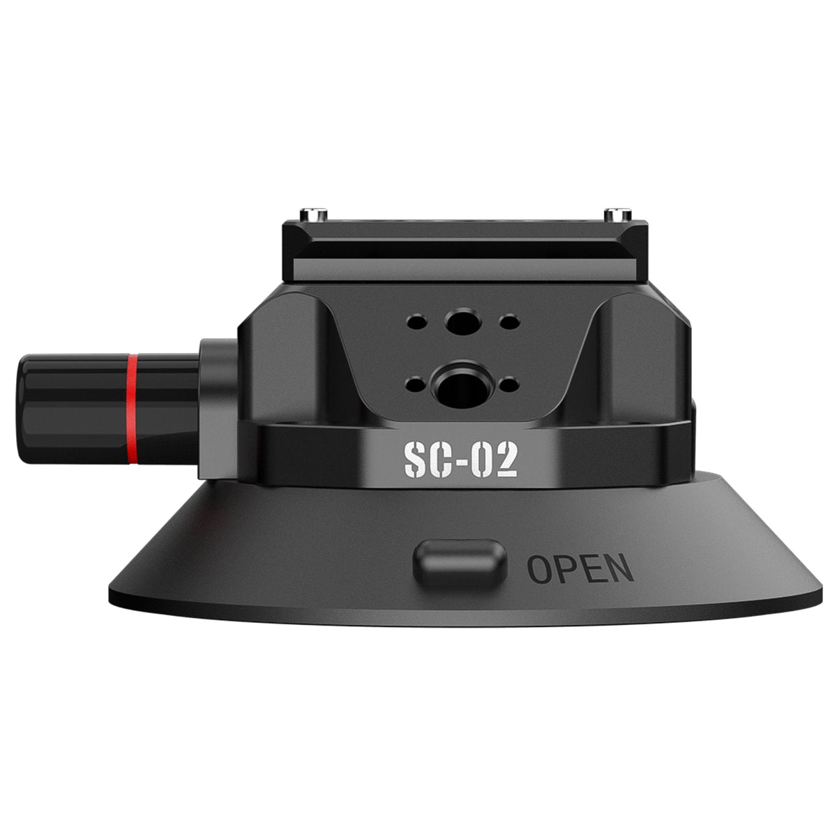 Ulanzi SC-02 Saugnapfhalterung – 360° drehbar – für Action-Kamera, Kamera, Handy/Smartphone – Schwarz