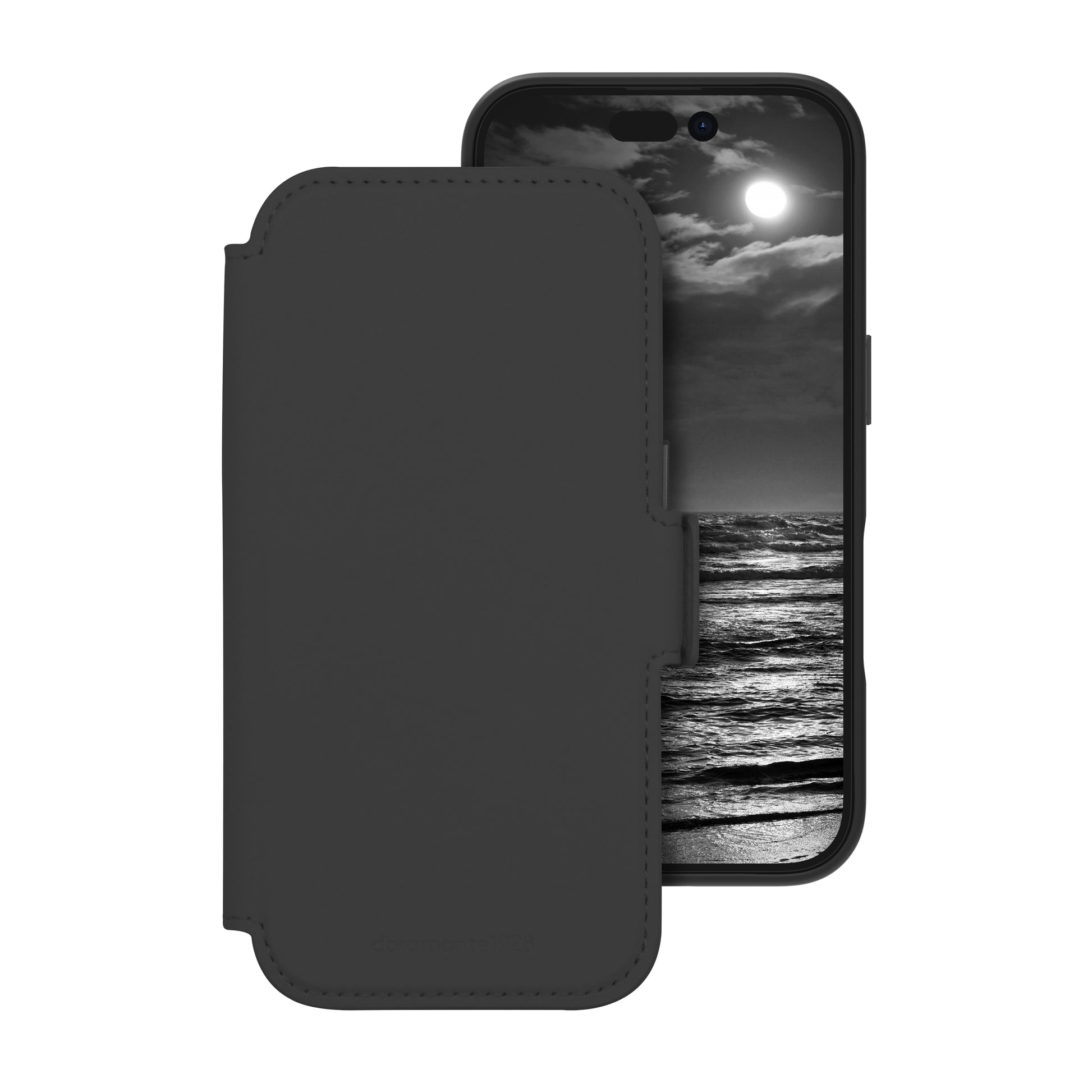 dbramante1928 Lynge MS ICON Wallethülle – für Apple iPhone 16, 3 Kartenfächer, Schwarz, Magnetverschluss