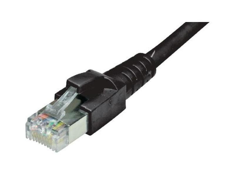 Dätwyler Cables Patchkabel – Cat 6A, S/FTP, 0,2 m, Schwarz, LSZH, RJ-45