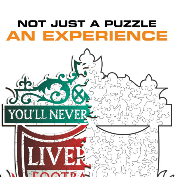 Iconic Puzzles Puzzle Liverpool FC Logo – 150 Teile – 21 × 28 cm – ab 10 J. – Holz – Mehrfarbig