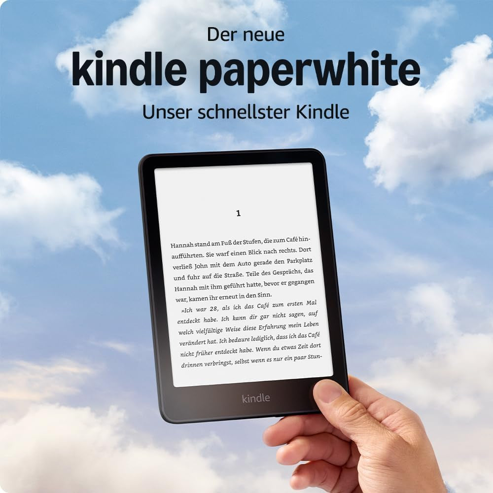 Amazon Kindle Paperwhite 2024 Schwarz – 7" E Ink, 16 GB, IPX8