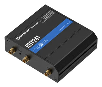 Teltonika RUT241 eSIM GLOBAL – WLAN-Router – Wi-Fi 4 (2,4 GHz), 1×Ethernet 10/100 Mbit/s, DIN-Schiene, Schwarz