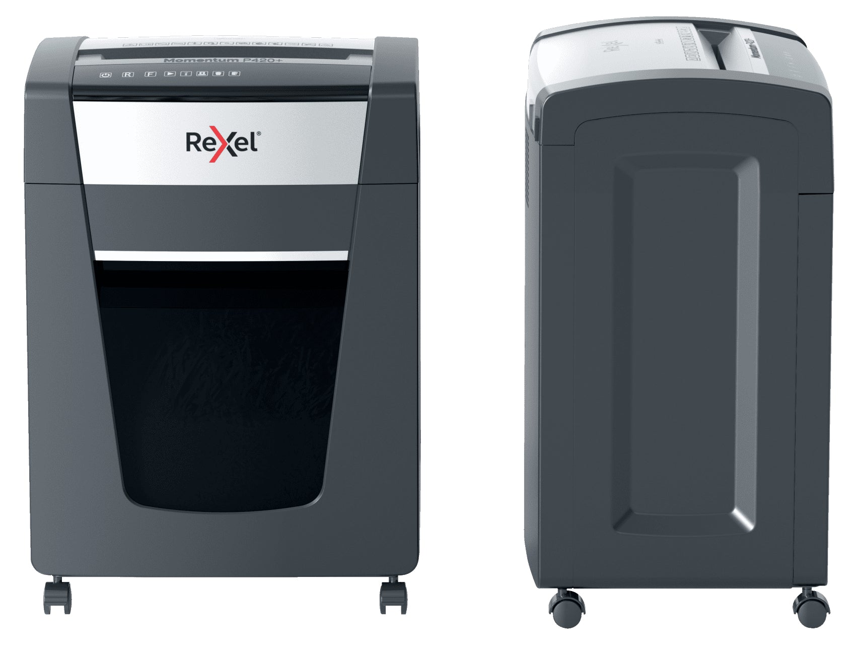 Rexel Momentum P420+ – Aktenvernichter, DIN P-4, Partikelschnitt 4 × 35 mm, 20 Blatt, 30 l, A4