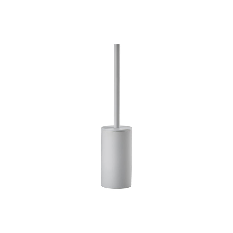 Zone Denmark Solo – WC-Bürstenset – Keramik, Grau, mit Stahlstiel, H 44,8 cm, Ø 8,4 cm