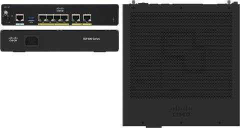 Cisco GE VDSL2/ADSL2+ ÜBER POTS – LTE Router, 4× GbE, USB 2.0, Schwarz