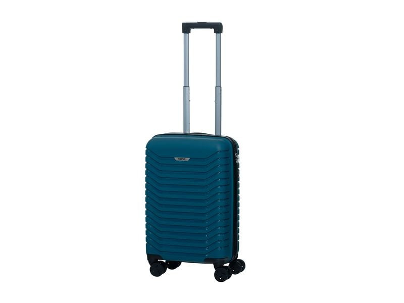 KOOR Trolley Manila – 40 l, Hartschale, 4 Rollen, mit TSA, Petrol, 34 × 56 × 21 cm