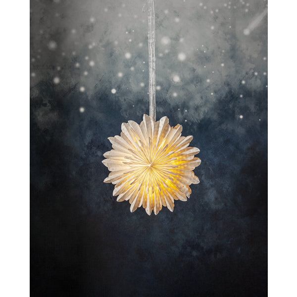 Star Trading Deckenleuchte Stern Cloud – Ø 45 × 18 cm, exkl. E14, weiss