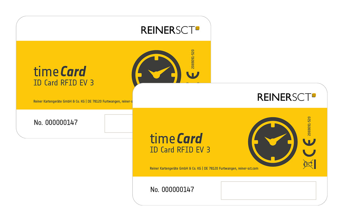 Reiner SCT RFID-Ausweis timeCard DES (ev3) – für Reiner SCT