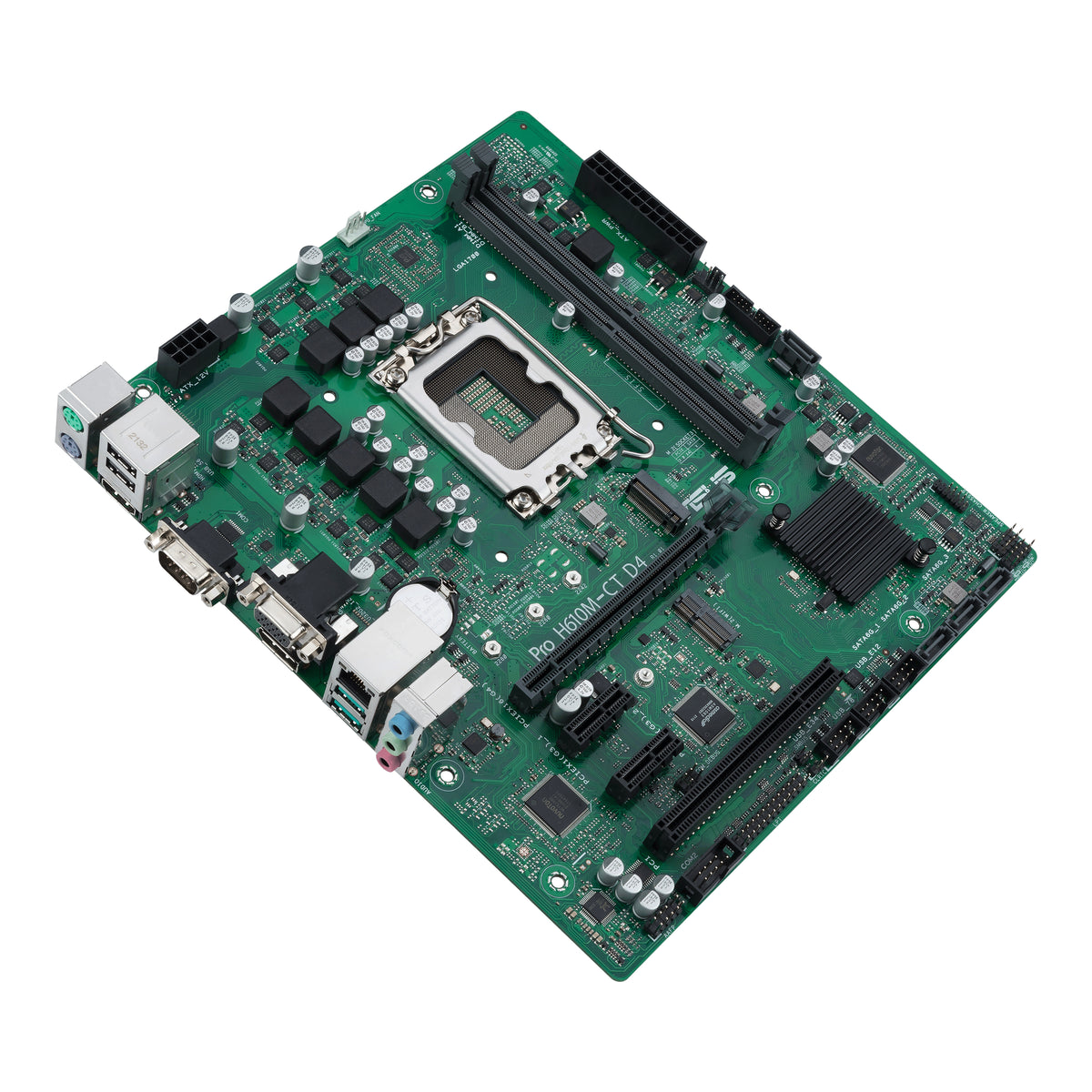ASUS PRO H610M-CT D4-CSM – Mainboard – LGA 1700, Intel H610, DDR4, für Intel Celeron, Core i3, Core i5 und andere