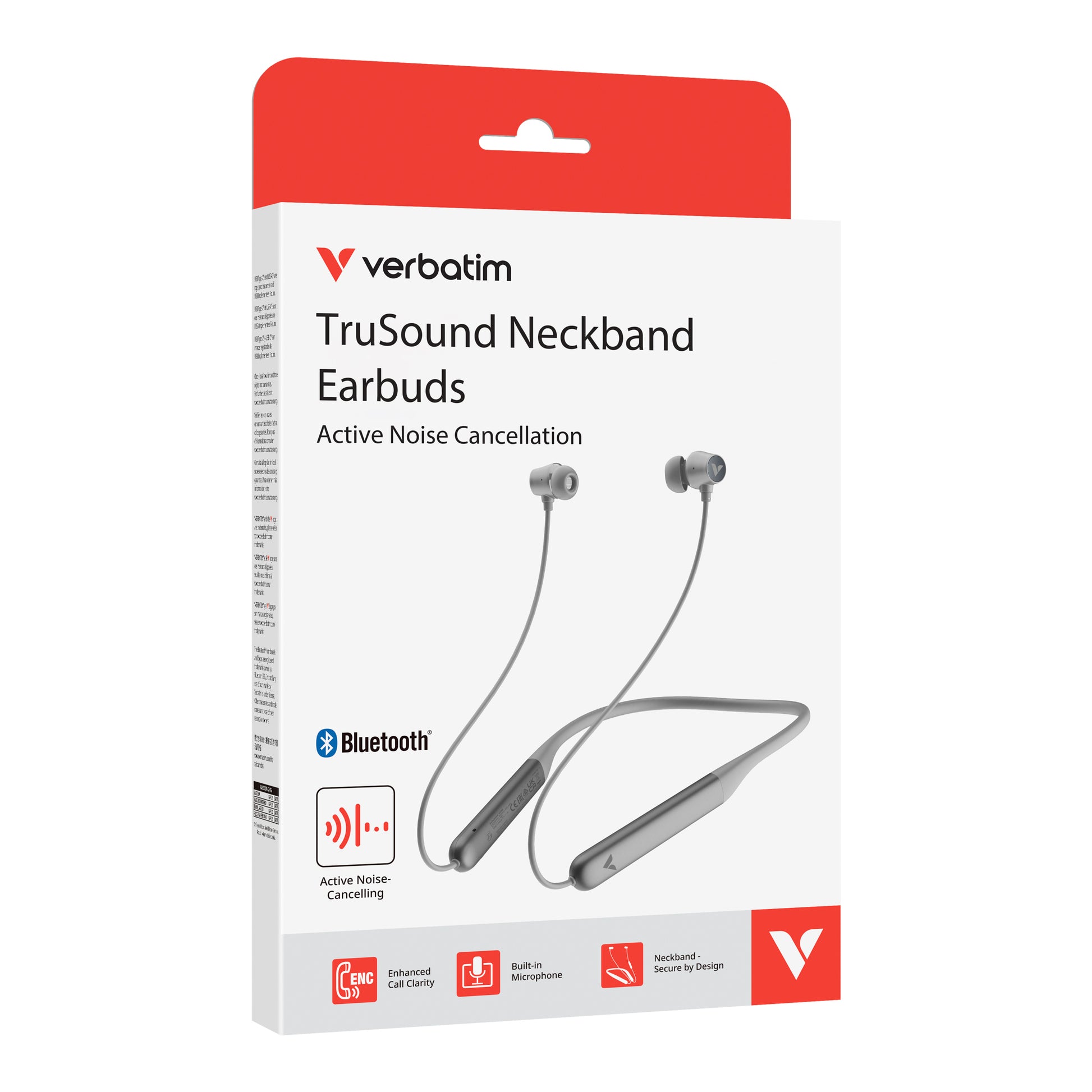 Verbatim TruSound ANC In-Ear Kopfhörer – BT 5.4, ANC, Grau