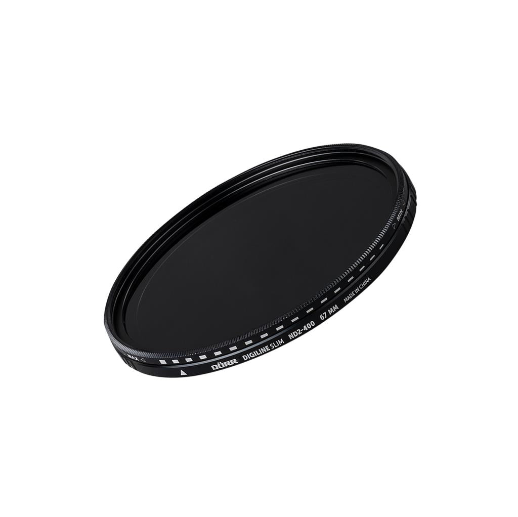 Dörr Digiline Slim Variabler Neutraldichtefilter ND2–400 – 67 mm, 1–8,5 Stufen – für Objektive mit 67 mm Filtergewinde