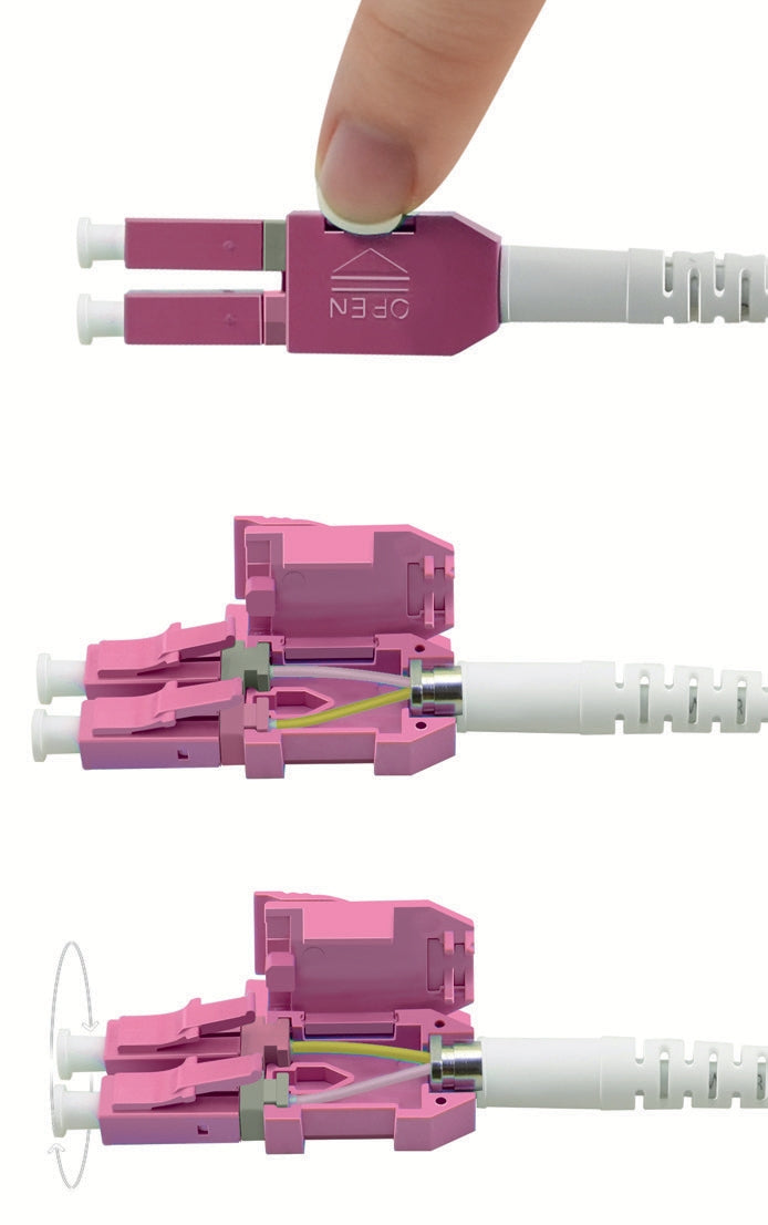ROLINE LWL-Patchkabel – LC–LC, Multimode (OM4), 10 Gbit/s, 15 m