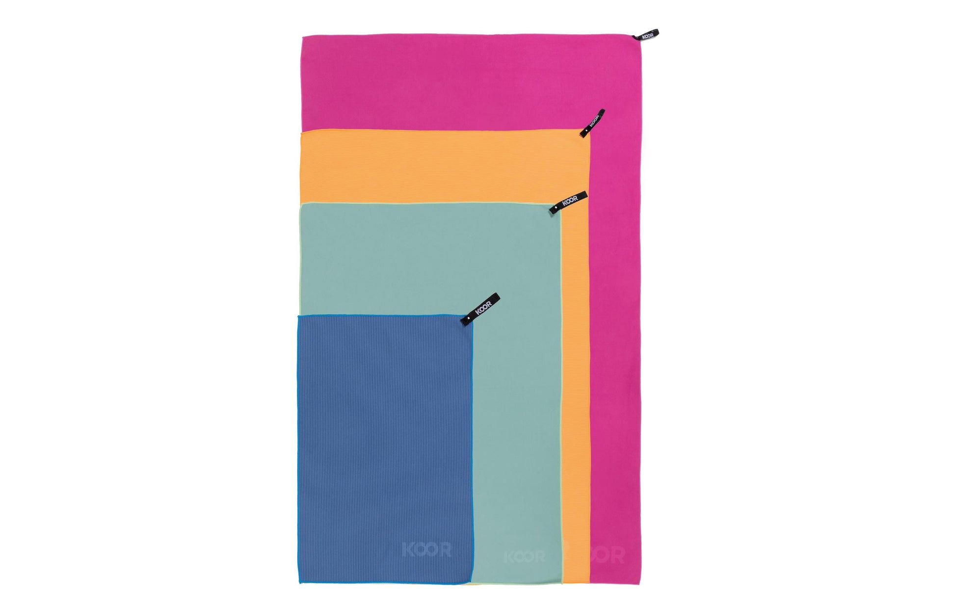 KOOR Handtuch Silva – 35×55 cm, Polyamid/Polyester, Blau
