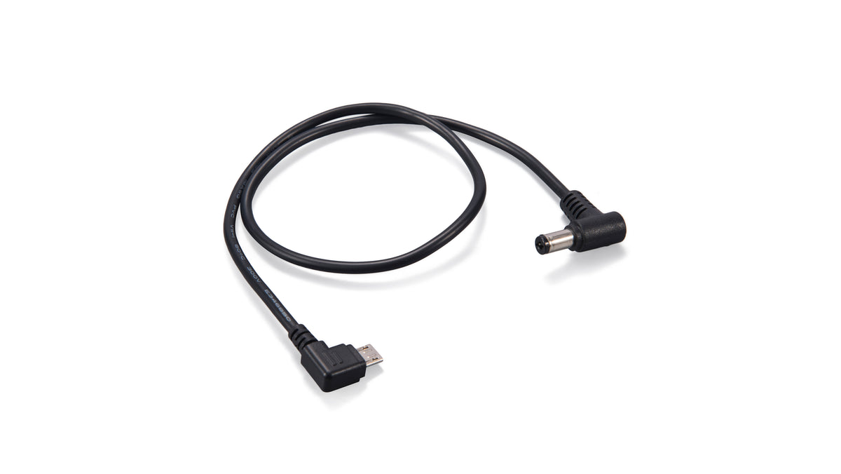 Tilta Kabel für Nucleus-Nano – Micro-USB-B auf 5,5 × 2,1 mm, 90° – 0,39 m