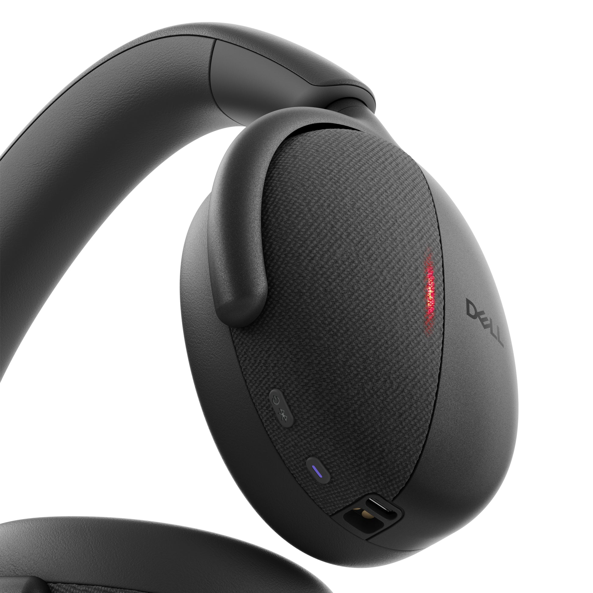 DELL WL7024 Office-Headset – Over-Ear, Stereo, Kabel + BT, ANC, mit USB-C-Dongle, Schwarz, BT 5.3