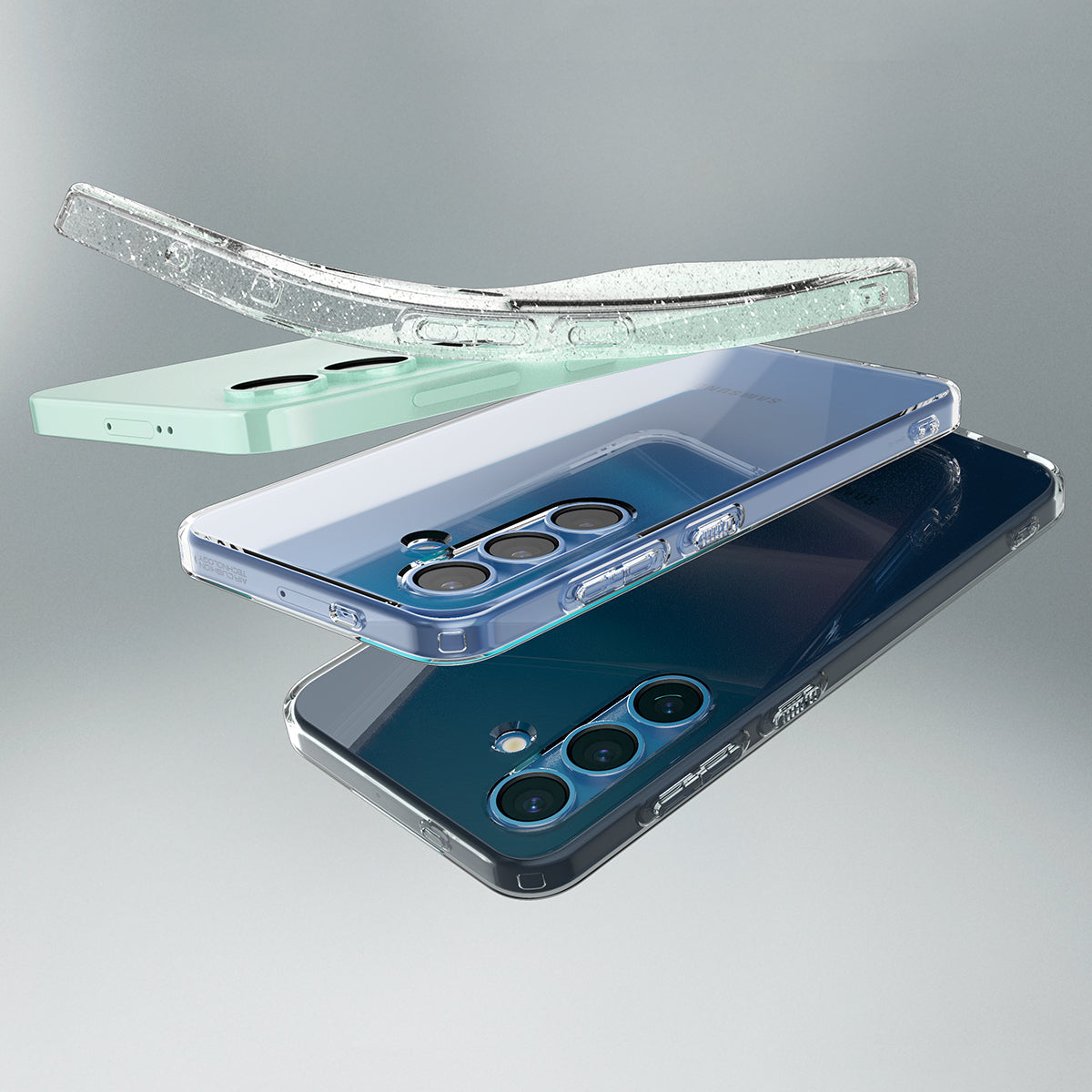 Spigen Liquid Crystal Backcover – für Samsung Galaxy S25, TPU, Transparent, kabelloses Laden