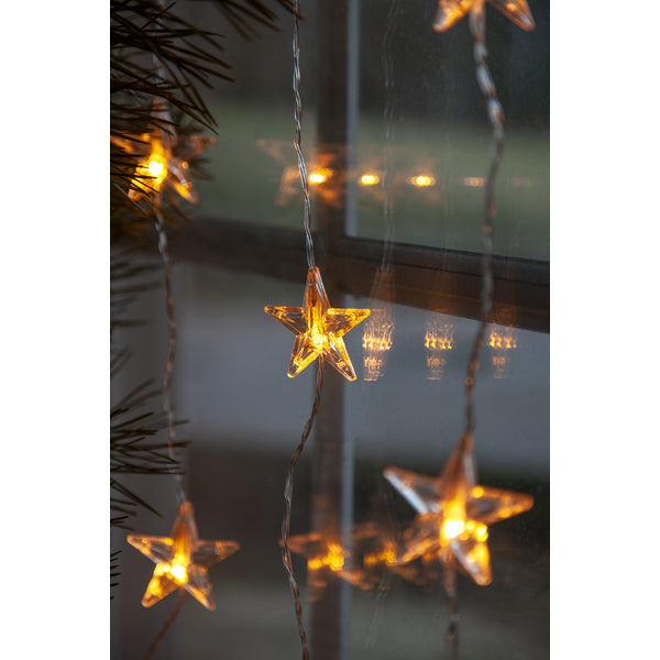 Star Trading Lichtvorhang – Starterset, 1,8 m, 41 lm, 1,5 W, 2000 K, transparent, Anschlusskabel 3 m