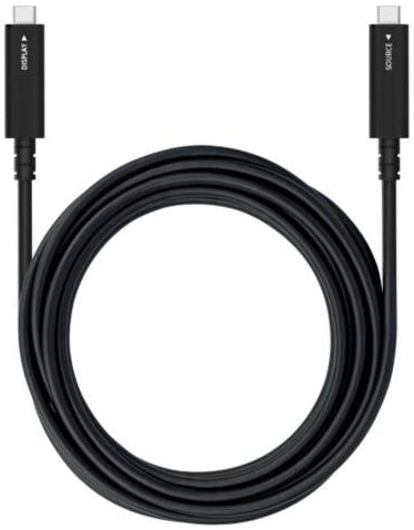 Sharp USB-C auf USB-C Kabel – 8,1 Gbit/s – 5 m – PD 60 W – 4K/60 – Schwarz