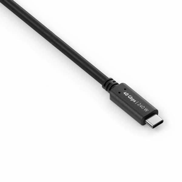 PureLink USB-C auf USB-C Kabel – USB4 40 Gbit/s – 1 m – PD 240 W – DP Alt Mode – Schwarz