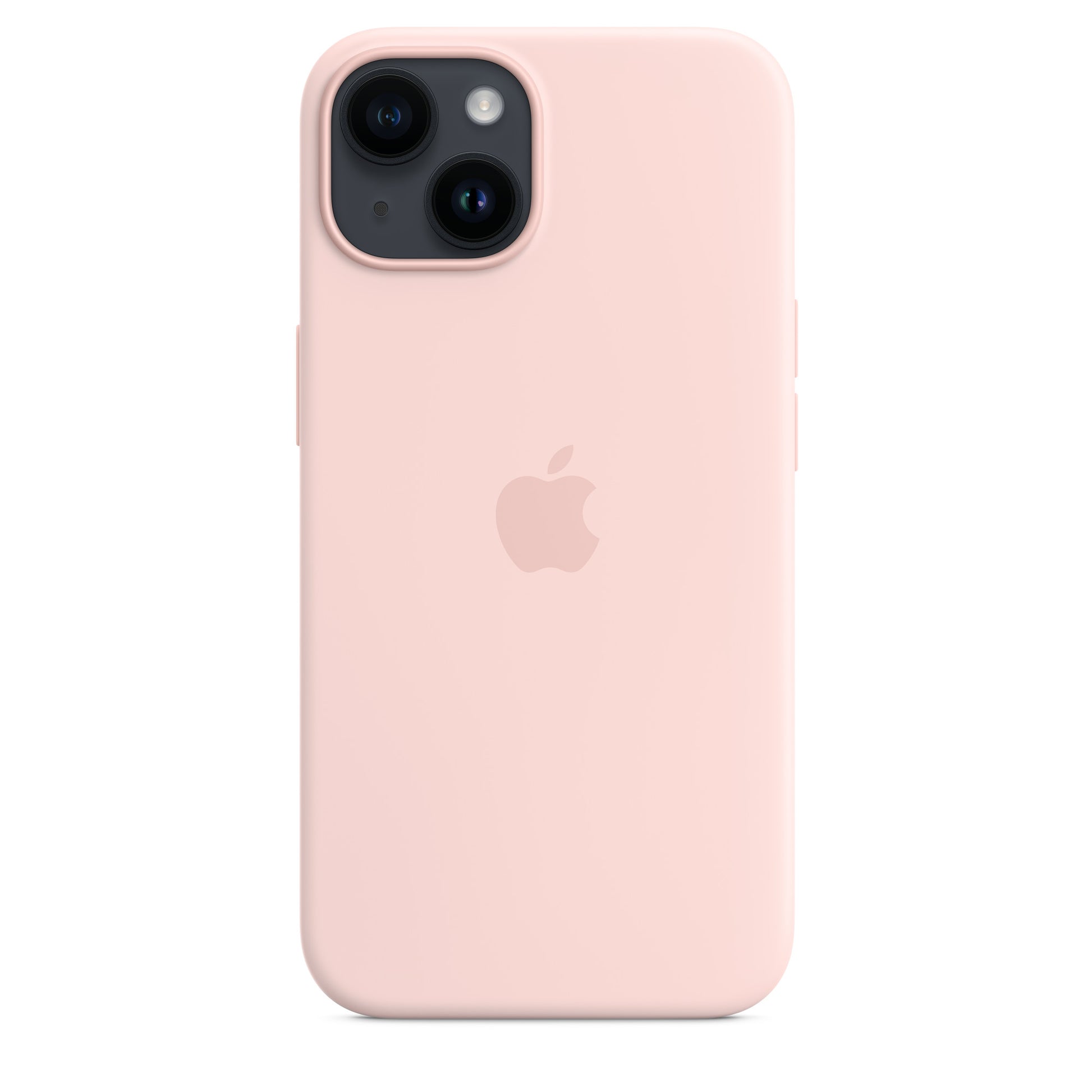 Apple Backcover – für Apple iPhone 14, MagSafe, Silikon+Mikrofaser, Kalkrosa