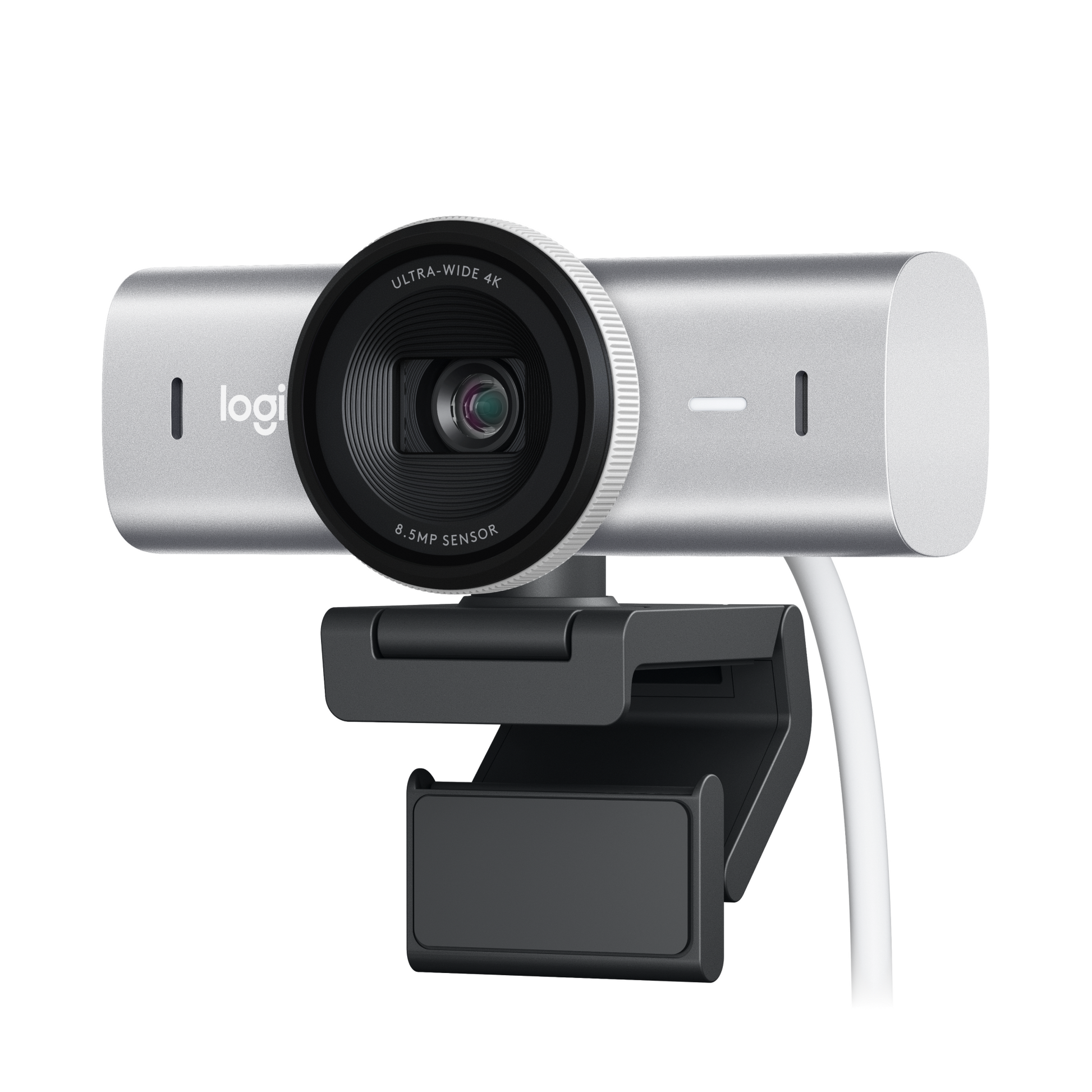 Logitech MX Brio Webcam – 4K Ultra HD, 30 fps, Autofokus, USB 3.0, Sichtschutz – Grau