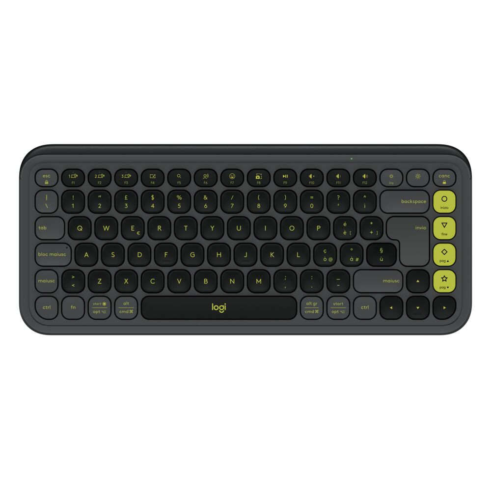 Logitech POP Icon Keys – Mini Tastatur – Schere – Bluetooth – QWERTY (UK‑INT) – Graphit