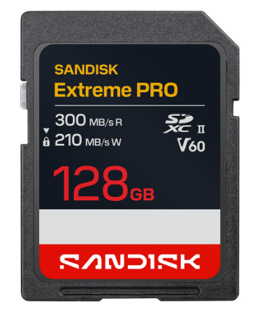 SanDisk Extreme PRO SDXC 128 GB – UHS-II