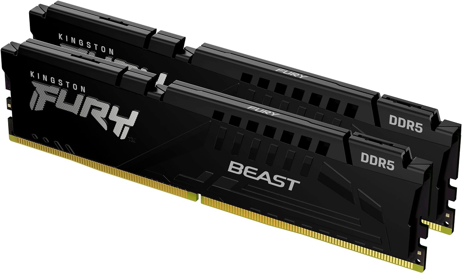 Kingston Technology Kingston Fury Beast – Arbeitsspeicher – 64 GB (2×32 GB), DDR5 6400 MT/s, CL32, EXPO, Schwarz