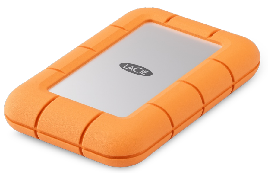 LaCie Rugged Mini Speichergerät – 2 TB, USB-C (USB 3.2 Gen 2x2), Orange